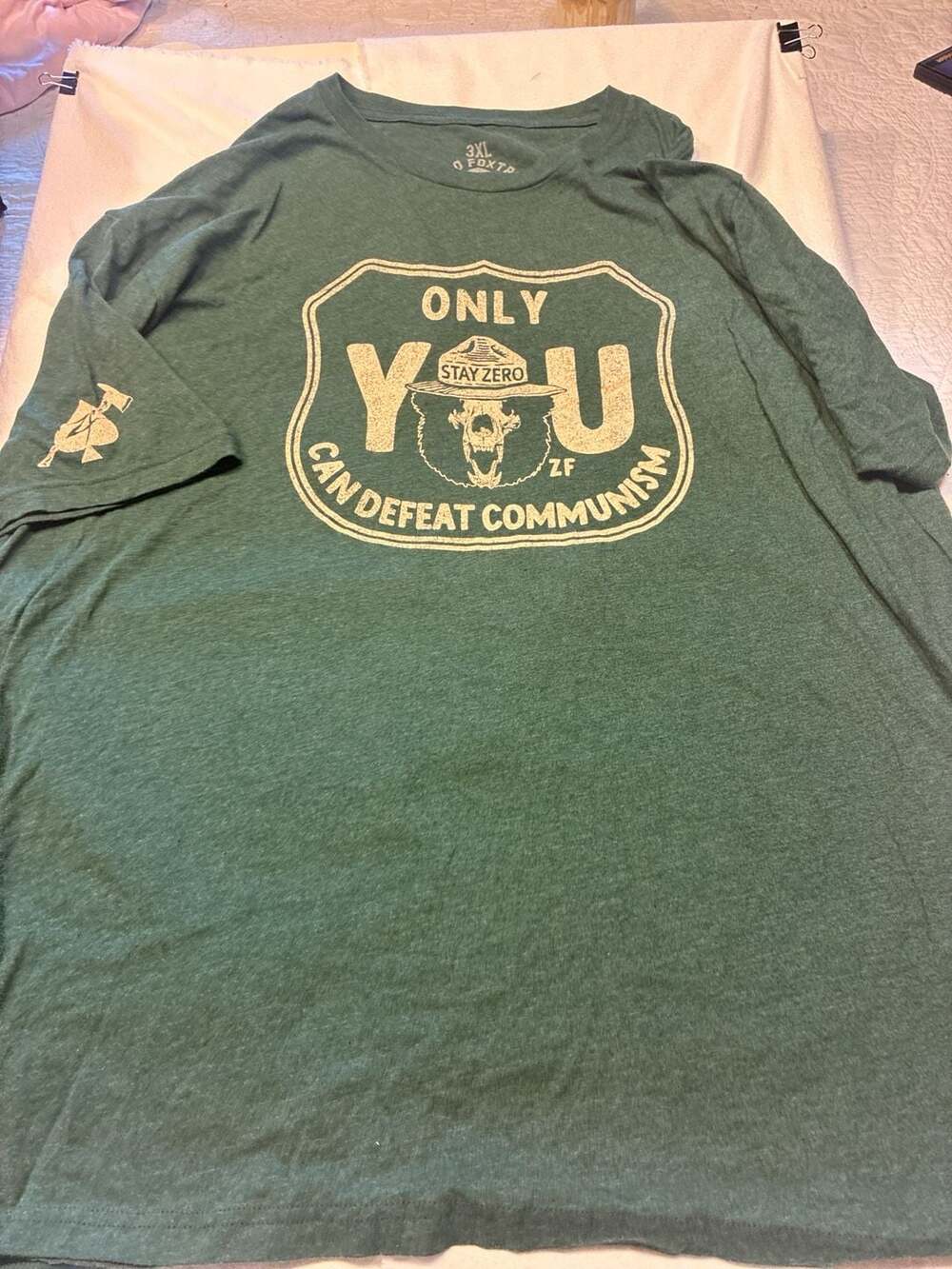Zero Foxtrot Only You Can Defeat Communism Graphic T-Shirt 3XL